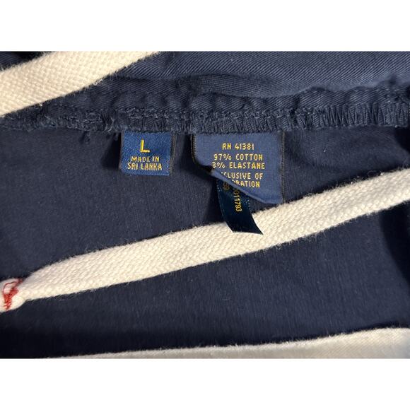 Polo Ralph Lauren Shorts Men's L Classic Fit Elastic Waist Drawstring Navy - Picture 6 of 8